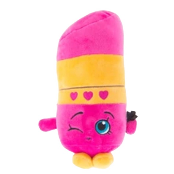 🌺 SHOPKINS Lippy Lips Lipstick Plush Toy - Picture 1 of 6